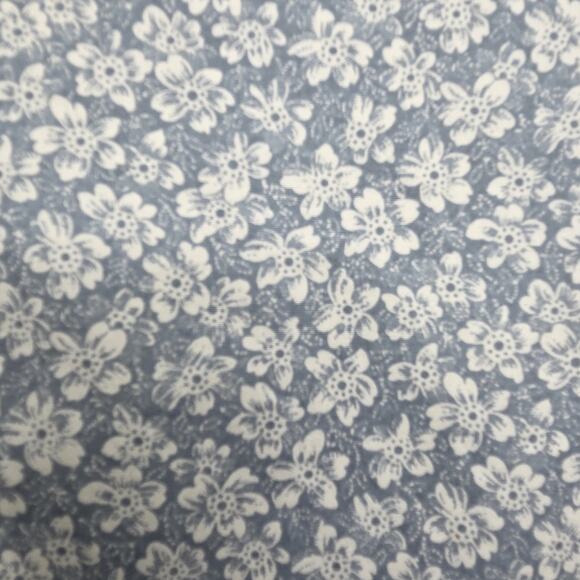 Vintage Casual Corner Women's SZ 8 Blue Floral Lined Sleeveless Fitted Dress - Picture 7 of 11